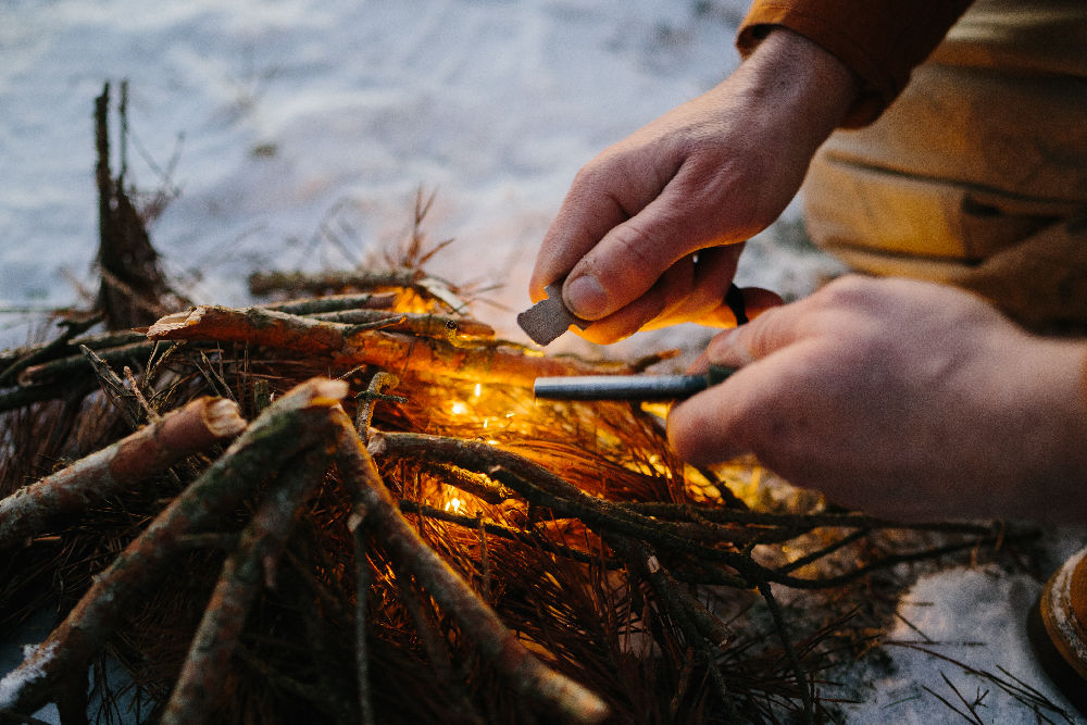 How To Build A Fire In Cold Weather
